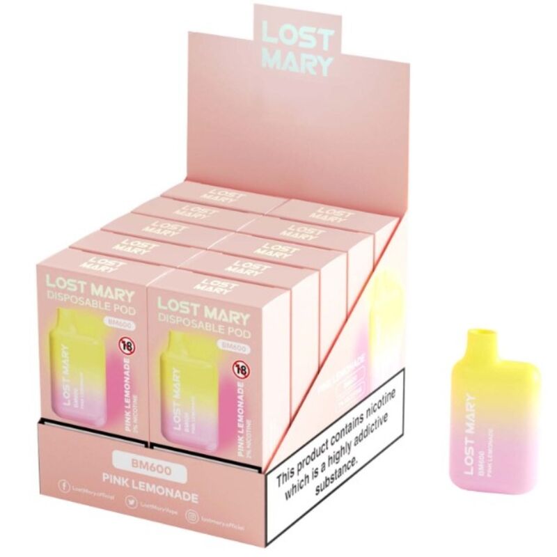 Lost Mary - BM600 Nicotina Vaper 2% Monouso Pink Lemonade