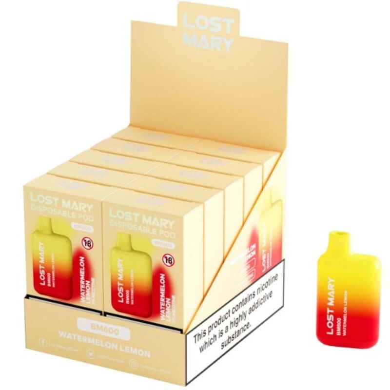 Sigaretta Elettronica Monouso Lost Mary BM600 — Anguria Limone 2%
