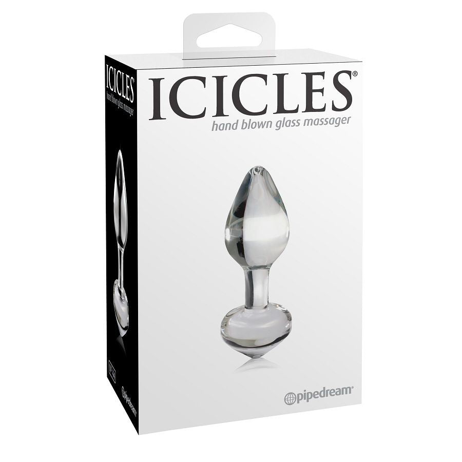 Plug Anale in Vetro Icicles N.44 — Stimolazione Punto P