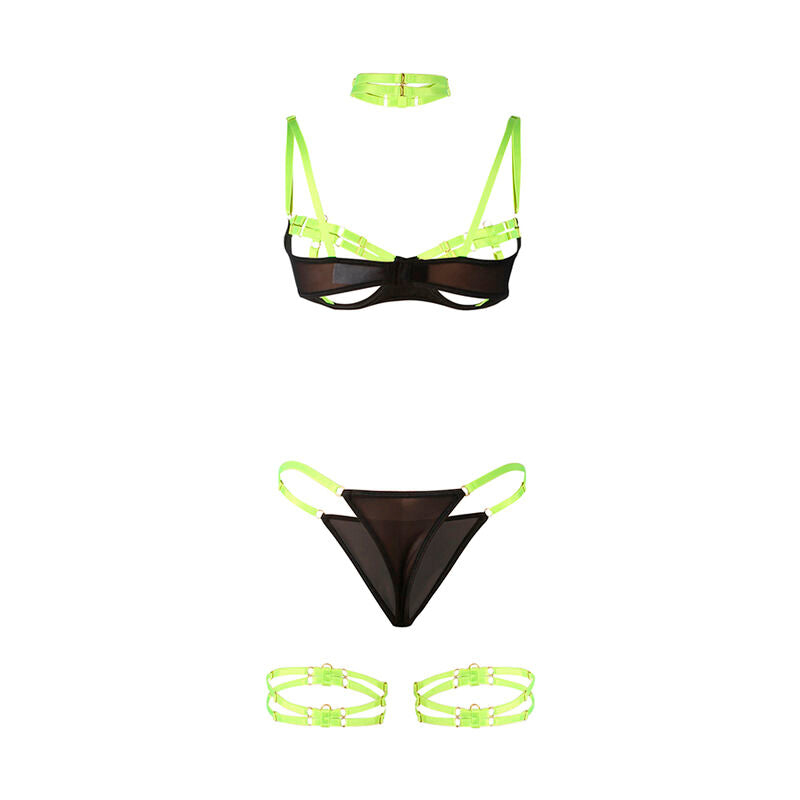 Lingerie Sexy Set Subblime 955281 — Verde Fluo, L/XL