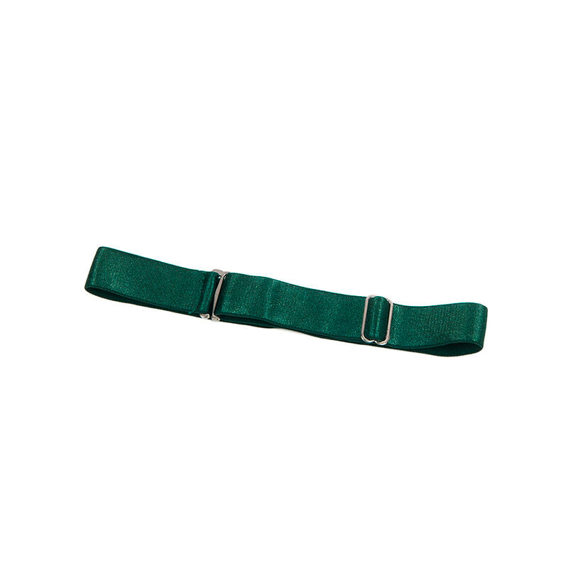 Lingerie Sexy con Spalline Subblime — Ecopelle Verde, S/M