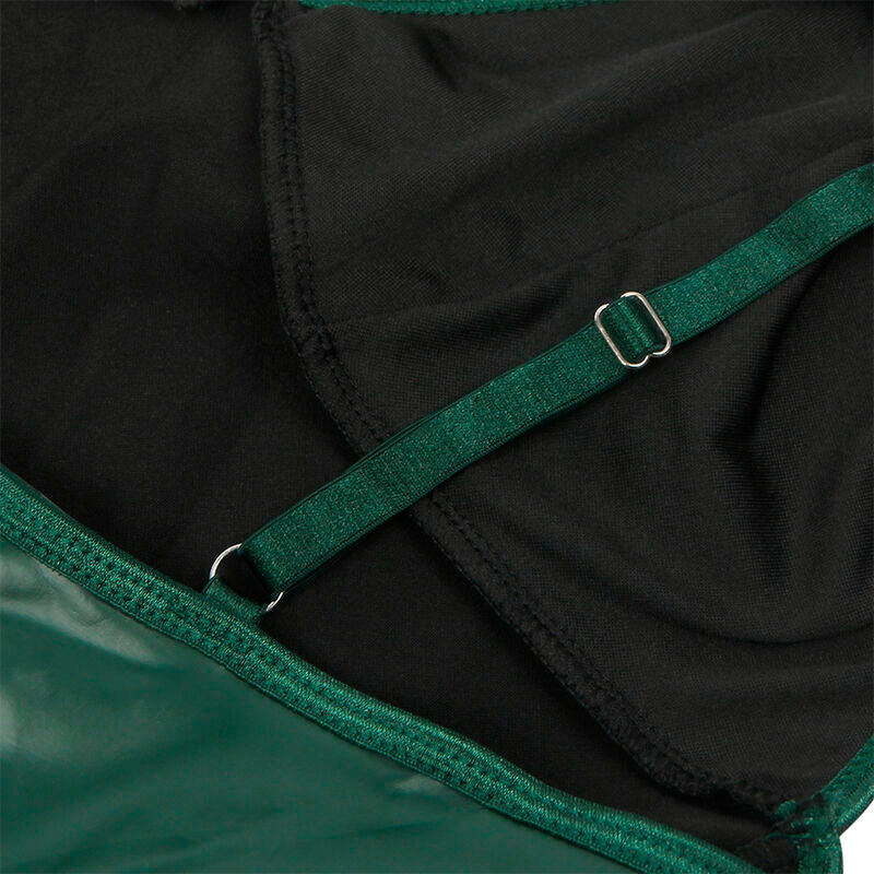 Lingerie Sexy Subblime 955441 — Abito Spalline Pelle Verde L/XL
