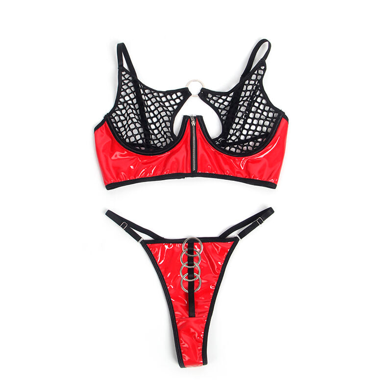 Lingerie Sexy in Vernice Subblime Shiny — Reggiseno e Top S/M