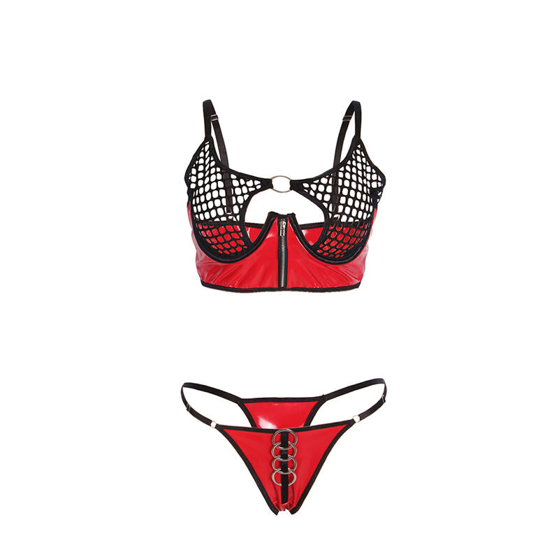 Lingerie Sexy in Vernice Subblime Shiny — Reggiseno e Top S/M