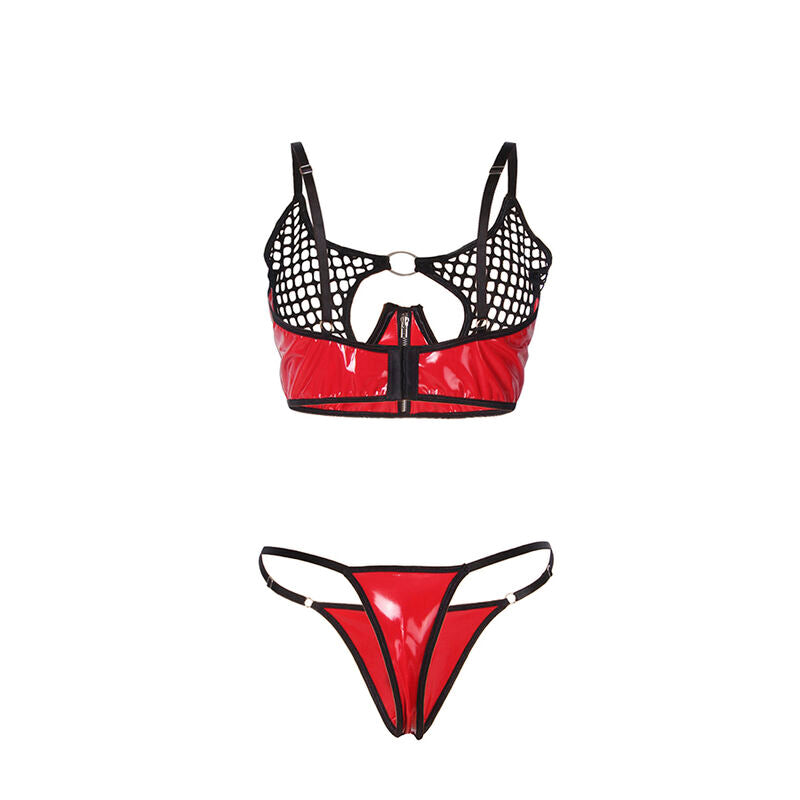 Lingerie Sexy in Vernice Subblime Shiny — Reggiseno e Top S/M