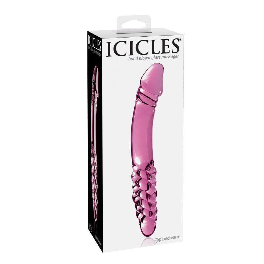 Dildo in Vetro Doppio Icicles N.57 — 13 x 3,5 cm