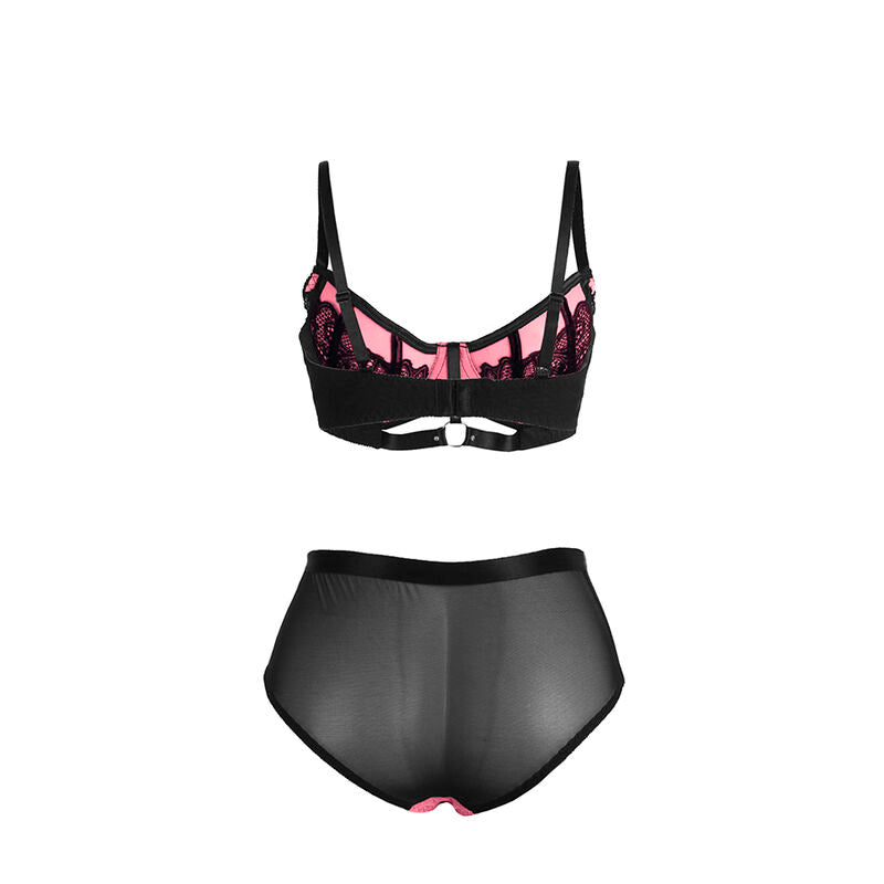 Lingerie Sexy in Pizzo e Rete Subblime — Rosa, S/M