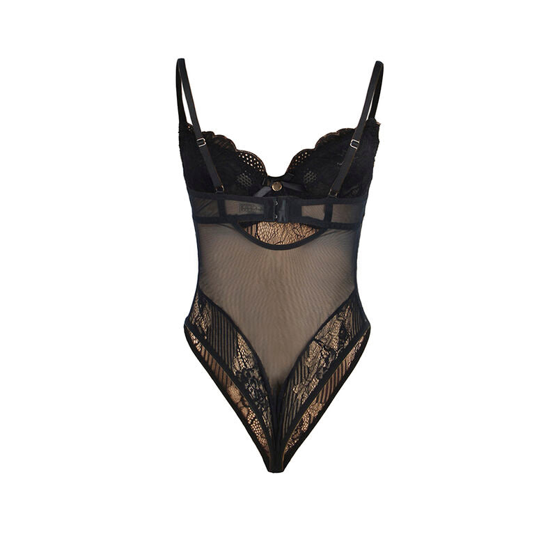 Body Erotico in Pizzo Aperto Subblime — Nero, S/M