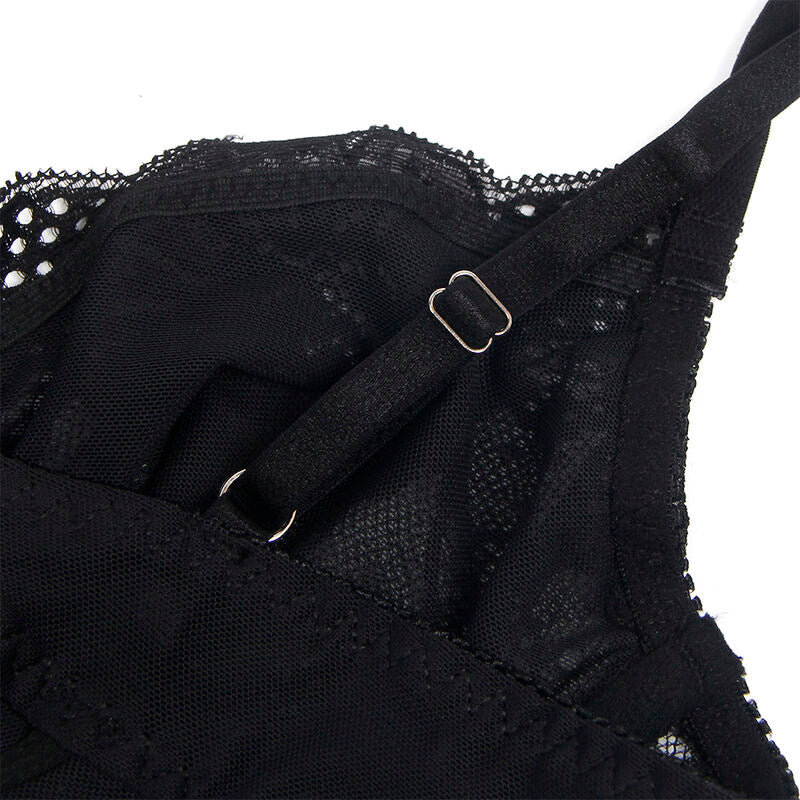 Body Erotico in Pizzo Aperto Subblime — Nero, S/M