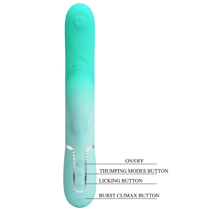 Vibratore Rabbit Pretty Love Gigi — 7 Modalità, Verde Acqua