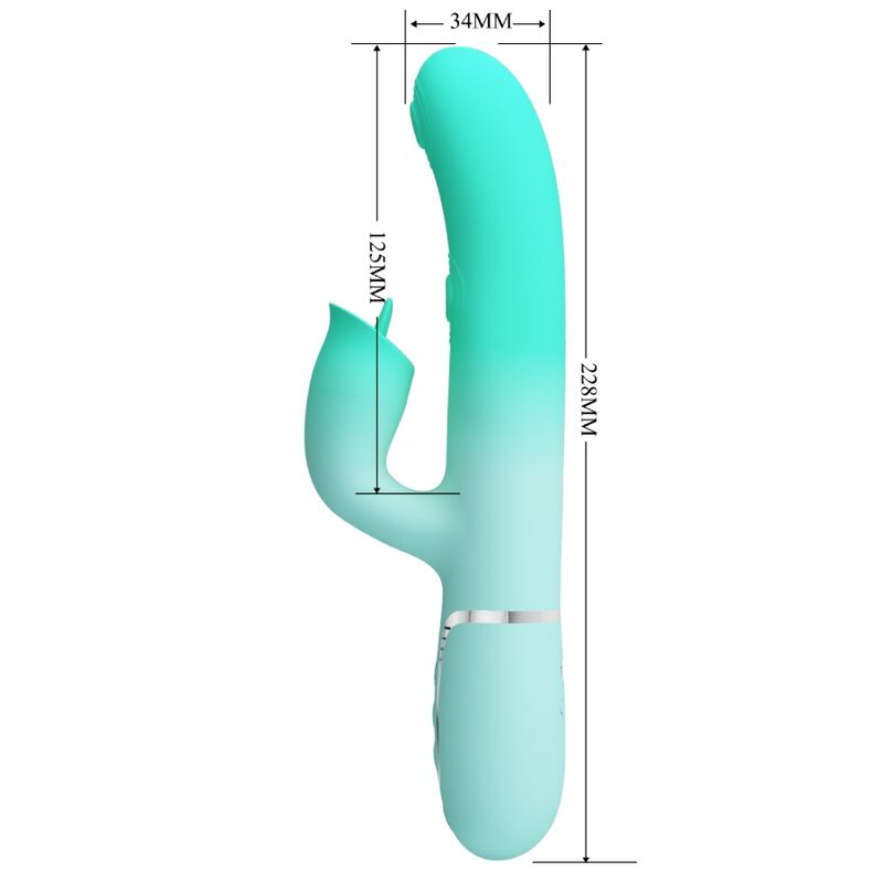 Vibratore Rabbit Pretty Love Gigi — 7 Modalità, Verde Acqua