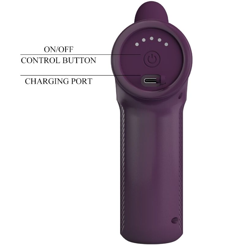 Vibratore Wand Pretty Love DJ Scholar — 5 Modalità, Viola