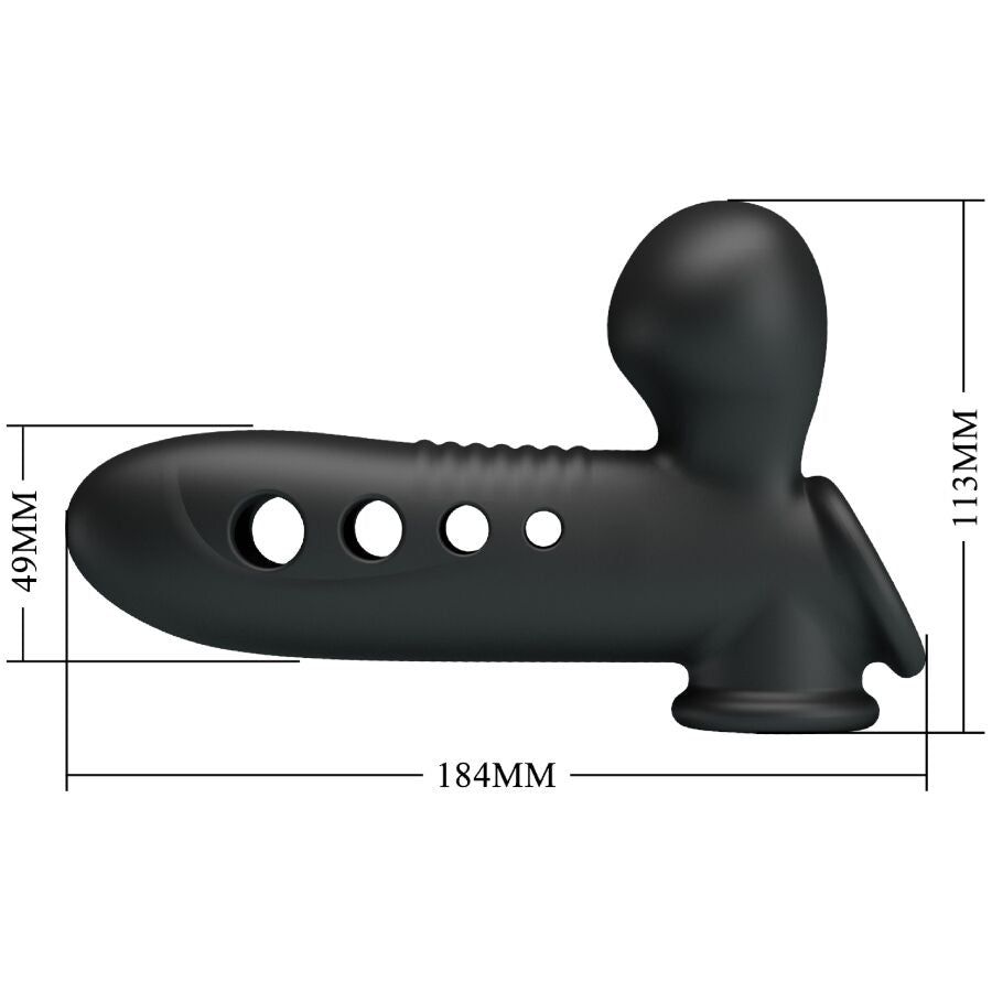 Guaina Fallica con Airbag Pretty Love Crane — Nera