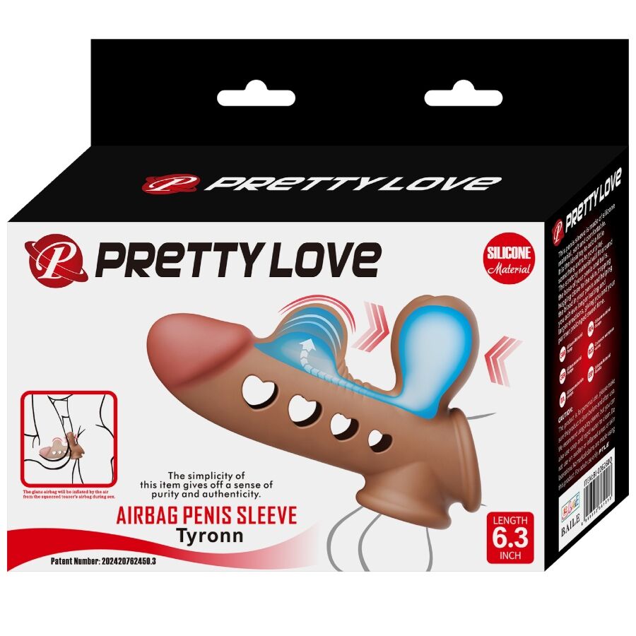 Guaina Fallica con Airbag Pretty Love Tyronn — Estensore Pene