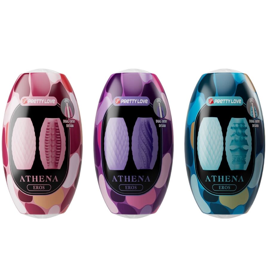 Masturbatore Maschile a Uovo Pretty Love Athena Eros — 15 pz