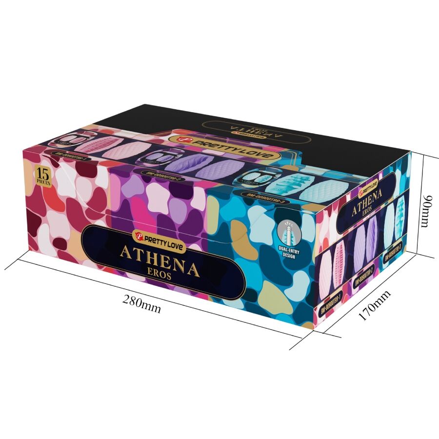 Masturbatore Maschile a Uovo Pretty Love Athena Eros — 15 pz