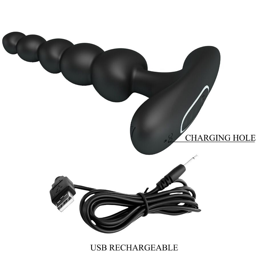 Plug Anale Vibrante Pretty Love Corban — 10 Modalità, Nero