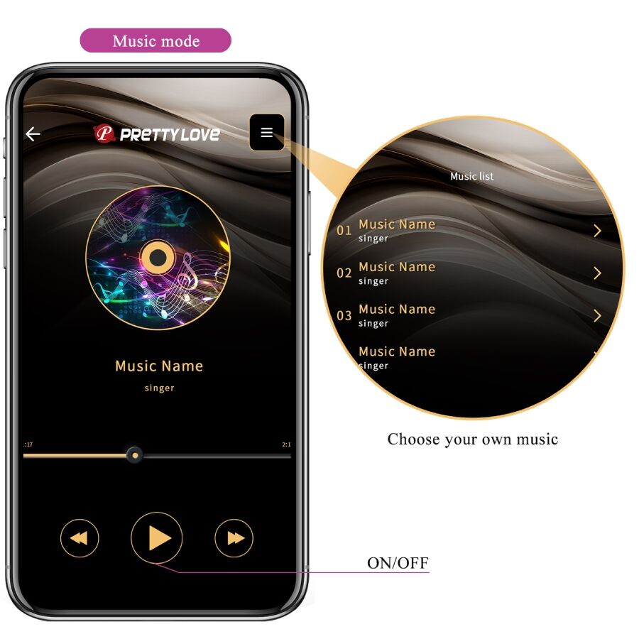 Vibratore Indossabile App Pretty Love Leviathan — 12 Modalità