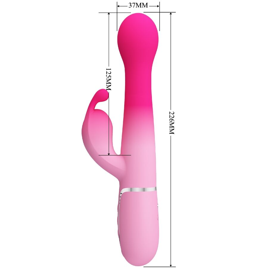 Vibratore Rabbit Pretty Love Dejon — 3 in 1, 7 Modalità