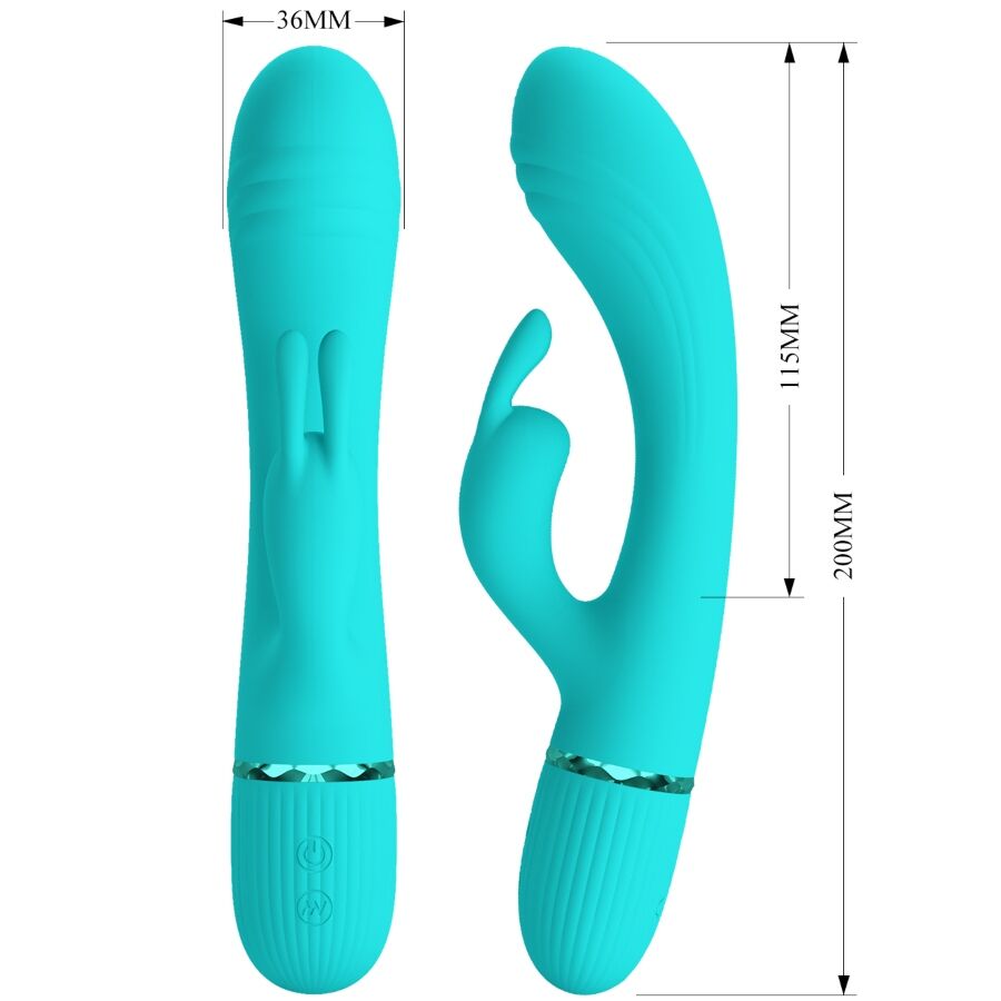 Vibratore Rabbit Pretty Love Flirtation BW-500060 — Turchese