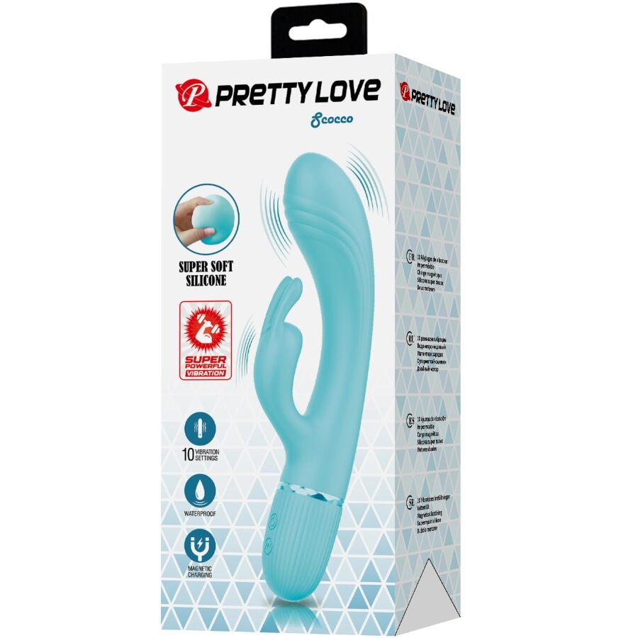 Vibratore Rabbit Pretty Love Flirtation BW-500060 — Turchese