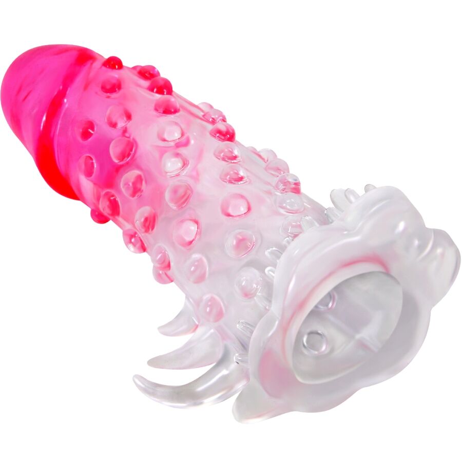 Guaina Fallica con Stimolatore Anale Pretty Love Wilford — Rosa