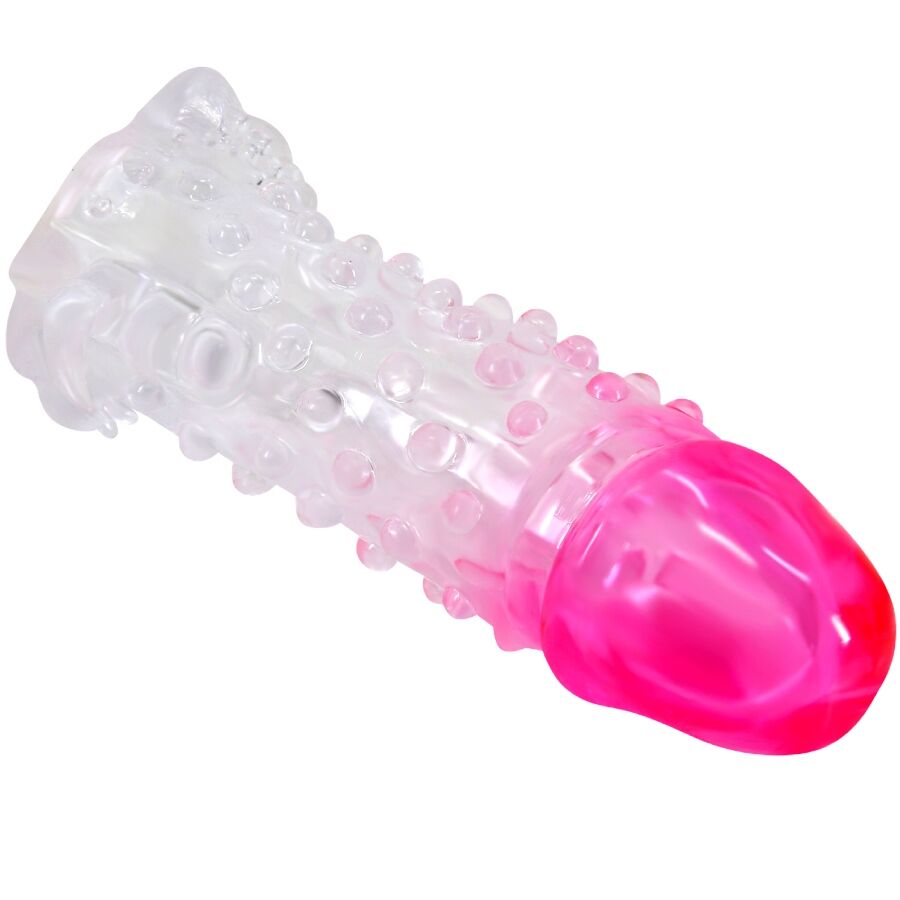 Guaina Fallica con Stimolatore Anale Pretty Love Wilford — Rosa