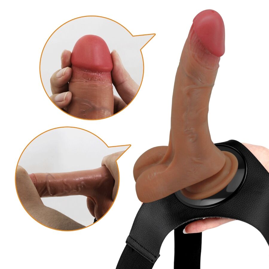 Imbracatura Strapless con Dildo Vibrante Pretty Love — 15,5 cm