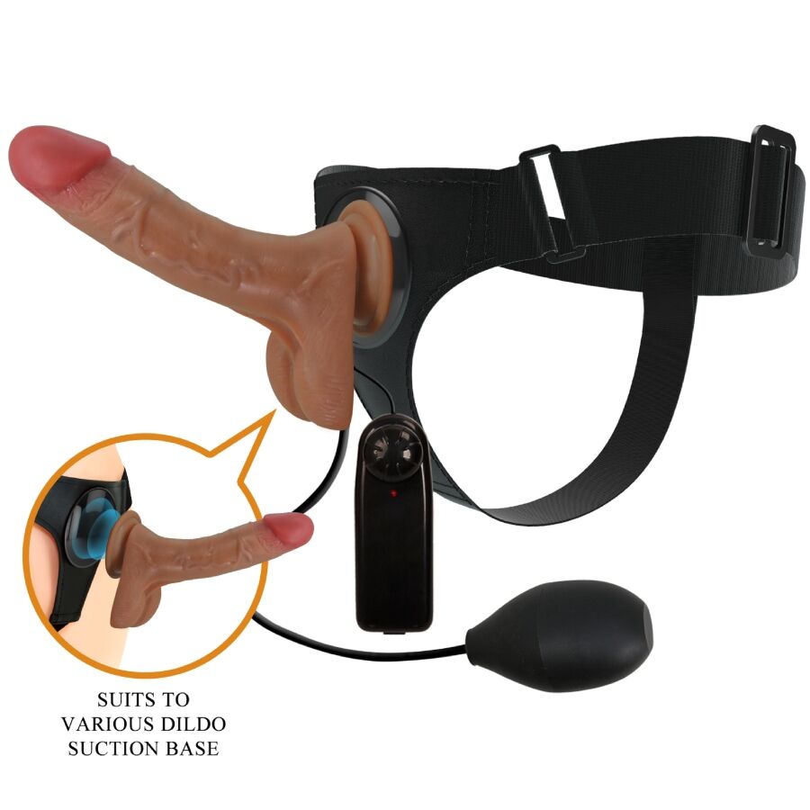 Imbracatura Strapless con Dildo Vibrante Pretty Love — 15,5 cm