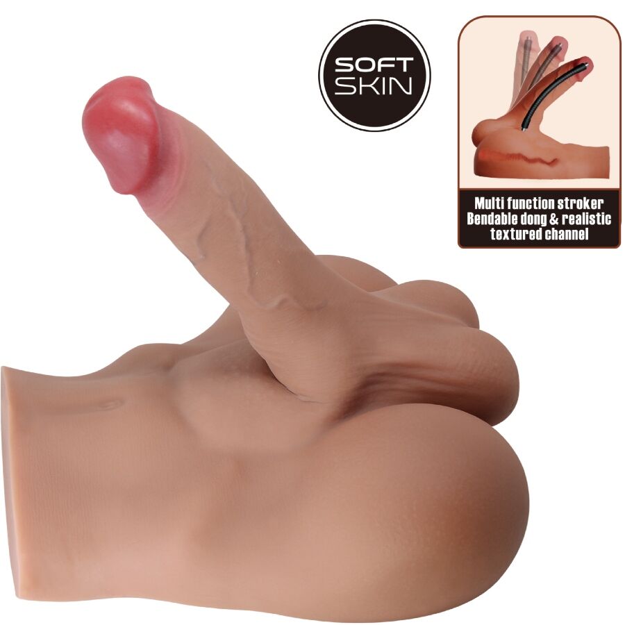 Masturbatore Maschile Realistico Crazy Bull Rhyne Back — Anale
