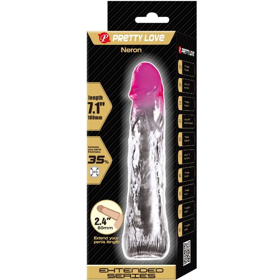 Guaina Fallica Estensore Pene Pretty Love Neron — 6 cm