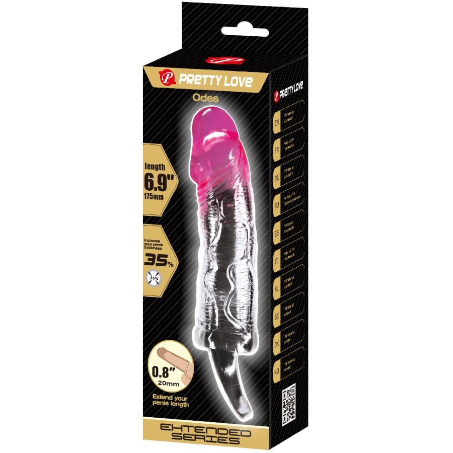 Guaina Fallica Pretty Love Odes — Allargamento +2 cm, Rosa