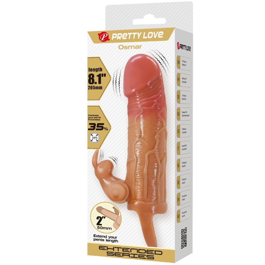 Guaina Fallica Vibrante Pretty Love Osmar — Stimolatore Clitoride