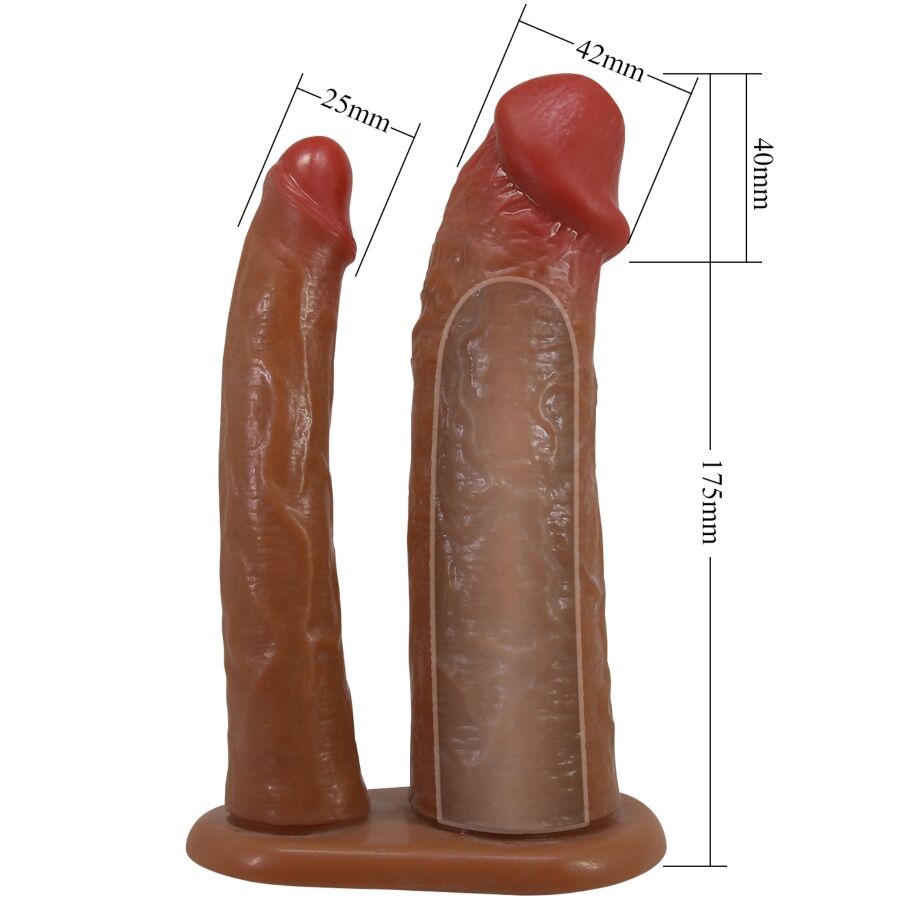 Guaina Fallica con Estensione Pretty Love Yairon — 4 cm