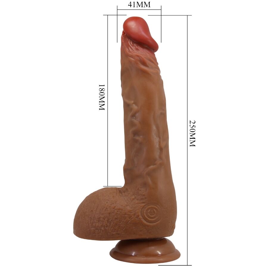 Dildo Realistico Vibrante Baile Beautiful Wilks — 25 cm