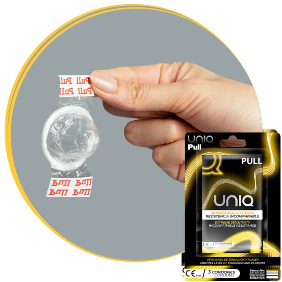 Preservativi Senza Lattice Uniq Pull — 3 Unità