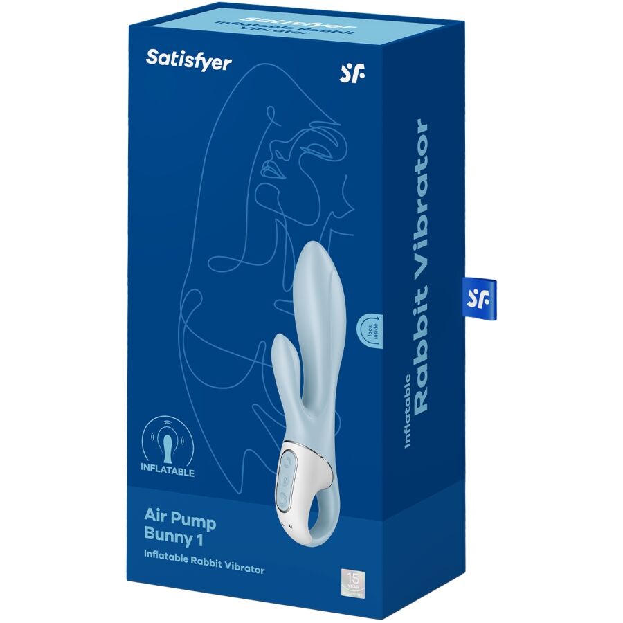 Vibratore Rabbit Gonfiabile Satisfyer Air Pump Bunny 1 — Blu