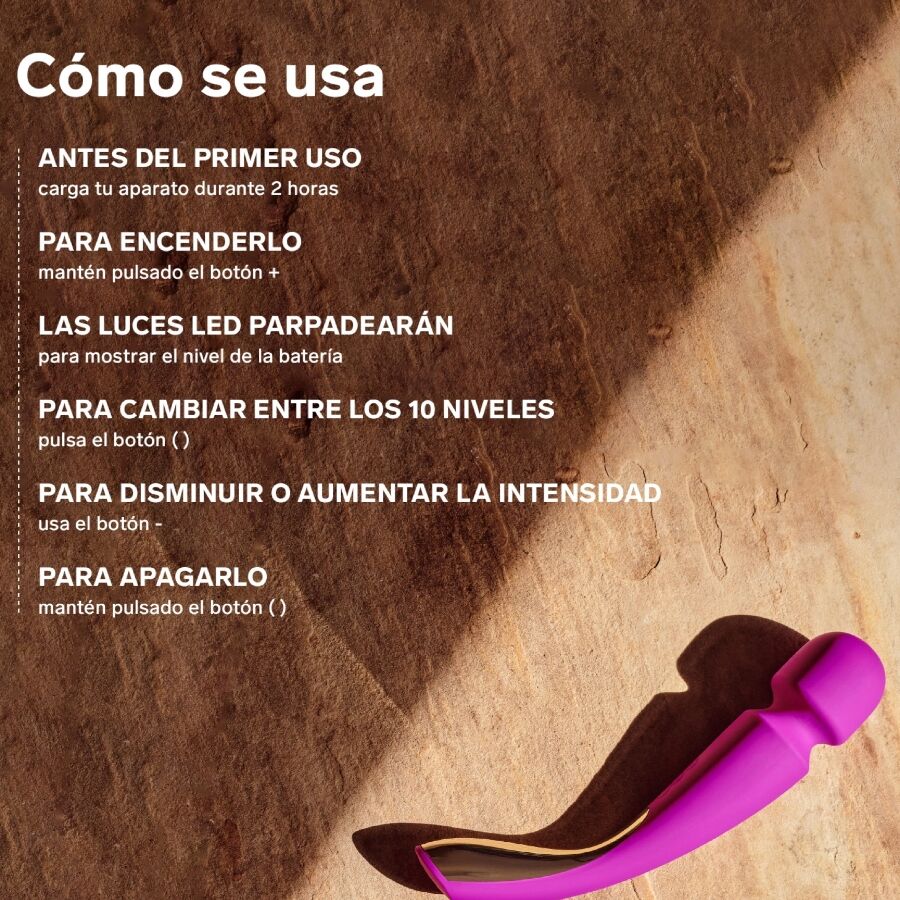Vibratore Wand LELO Smart Wand 2 — 10 Modalità, Aqua