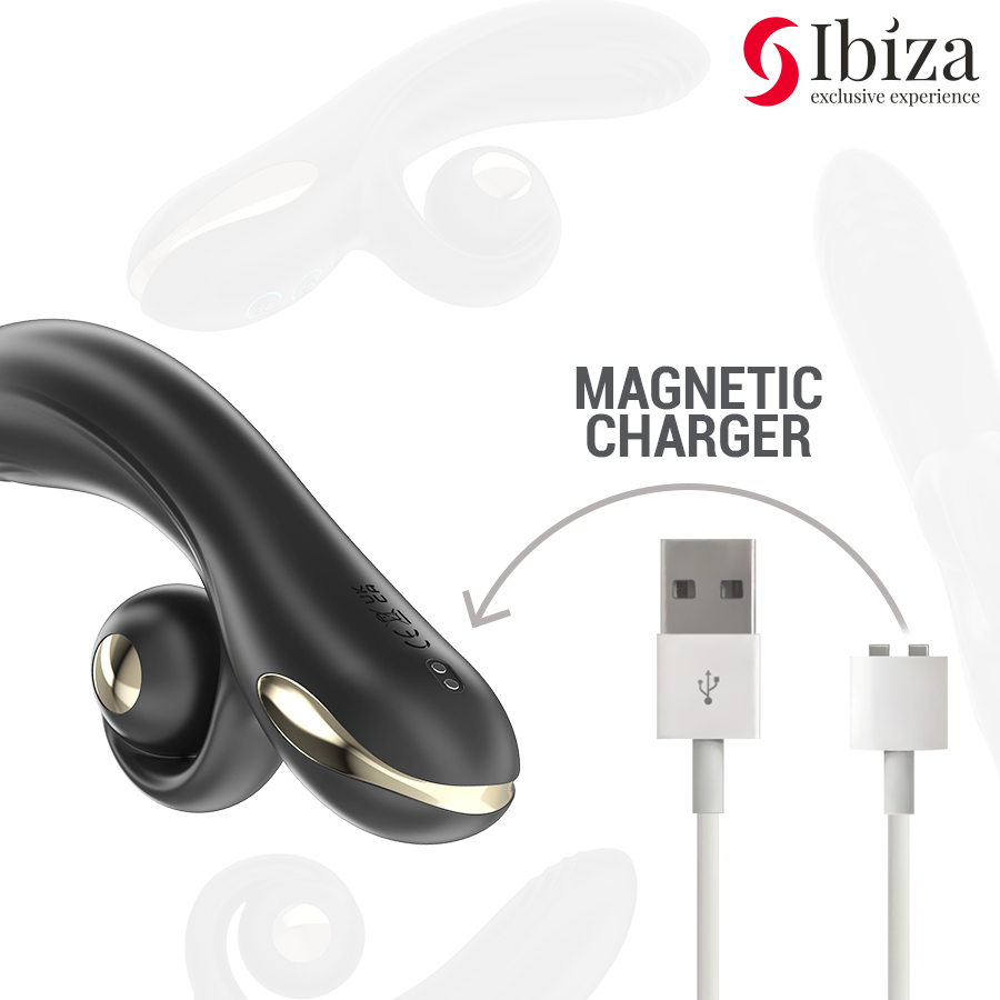 Vibratore Rabbit Rotante Ibiza Twister — Doppio Motore