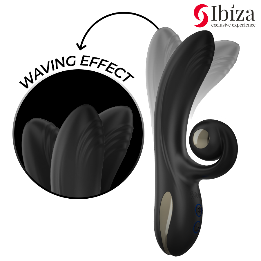 Vibratore Rabbit Rotante Ibiza Twister — Doppio Motore