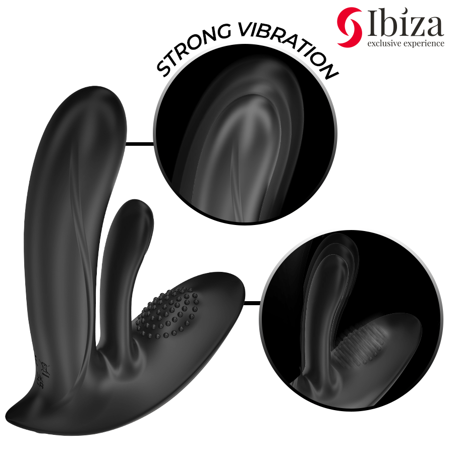 Vibratore Rabbit Indossabile Ibiza — Punto G e Clitoride, Telecomando
