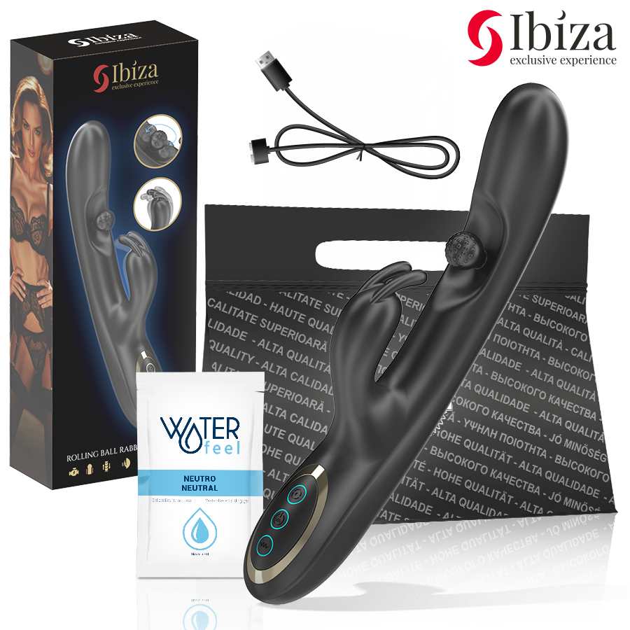 Vibratore Rabbit con Perla Rotante Ibiza — 3 Motori