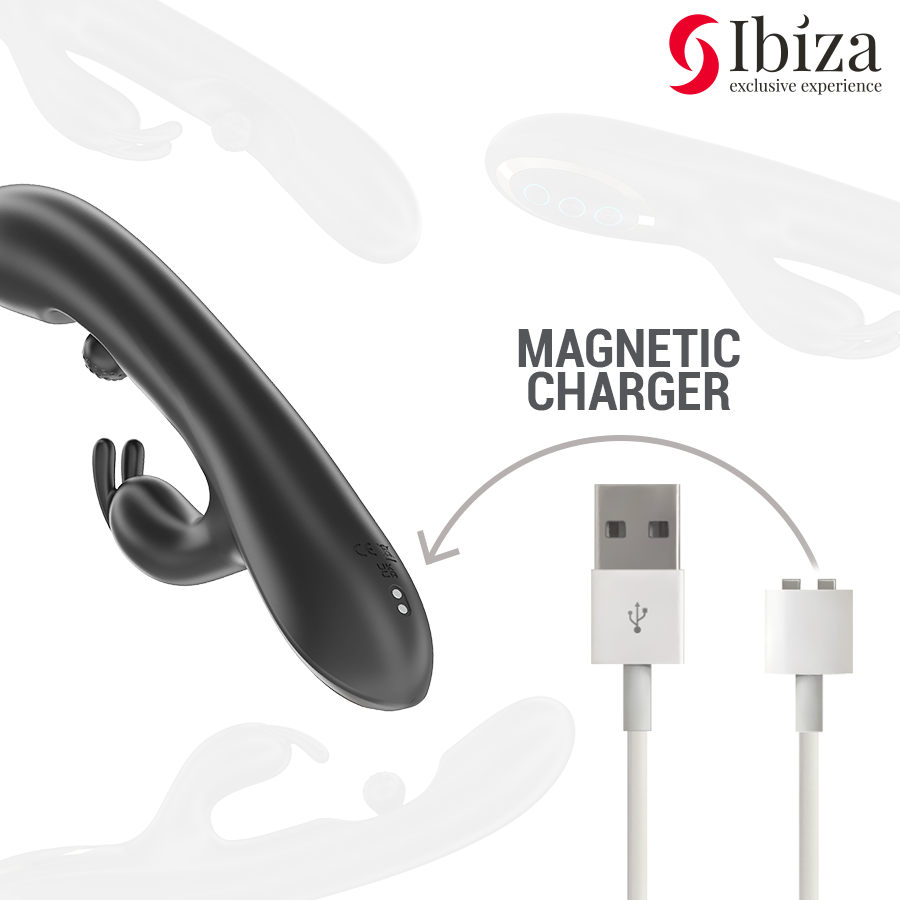 Vibratore Rabbit con Perla Rotante Ibiza — 3 Motori