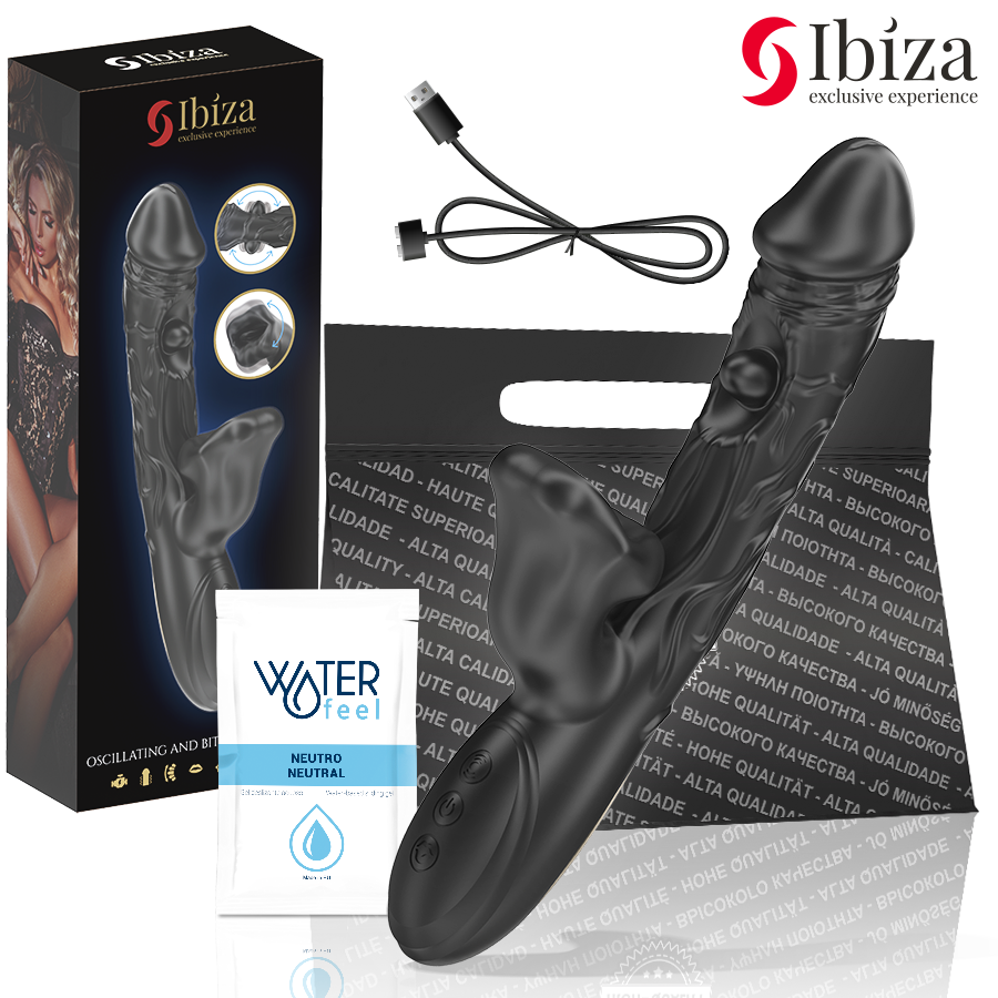 Vibratore Rabbit con Rotazione Ibiza — 3 Motori, Effetto Morso