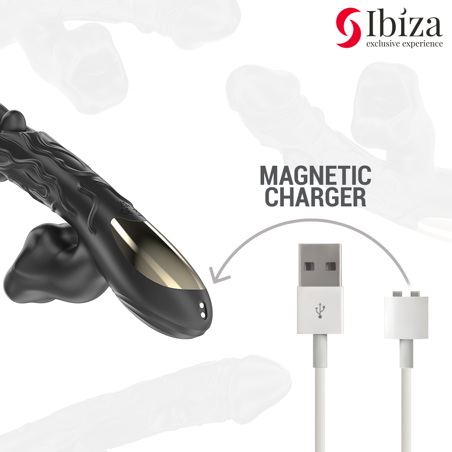 Vibratore Rabbit con Rotazione Ibiza — 3 Motori, Effetto Morso