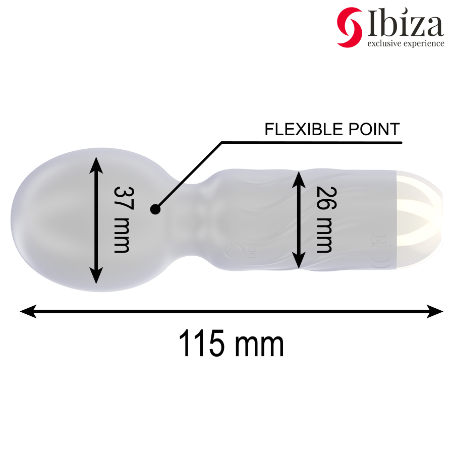Vibratore Wand Tascabile Ibiza Pocket — Compatto