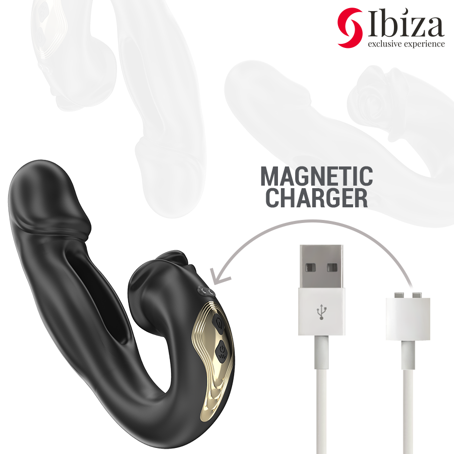 Vibratore Succhia Clitoride Ibiza Rose — Effetto Flicking