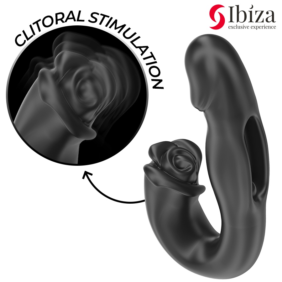 Vibratore Succhia Clitoride Ibiza Rose — Effetto Flicking