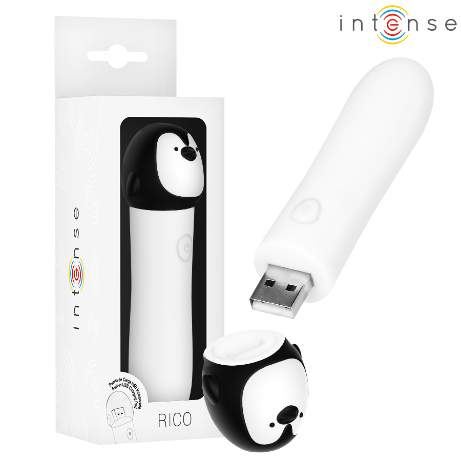 Vibratore Bullet Intense Fun Toys Rico — Design Pinguino