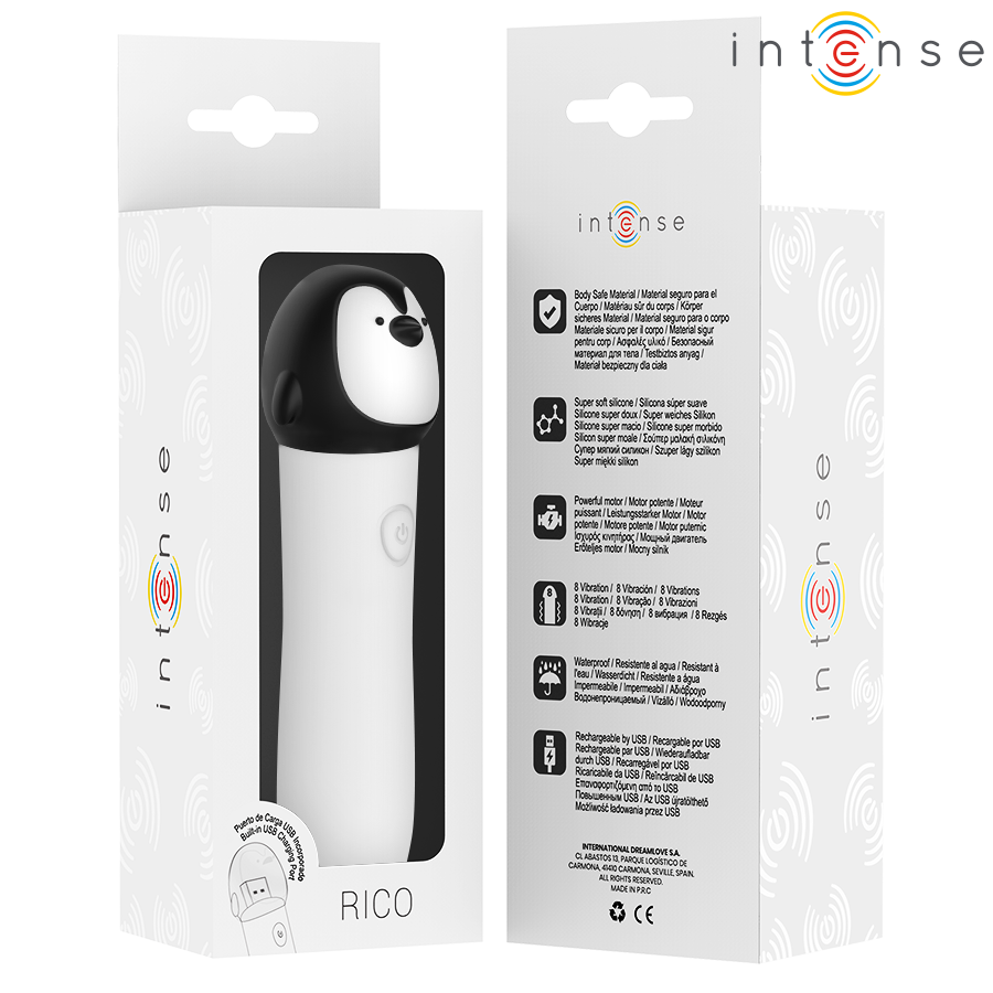 Vibratore Bullet Intense Fun Toys Rico — Design Pinguino